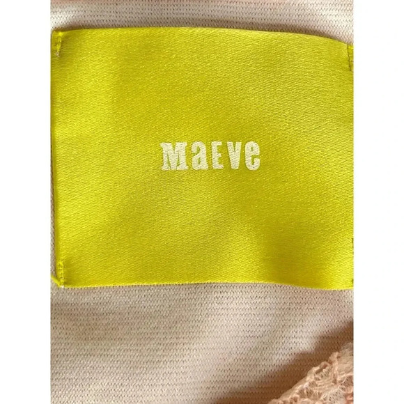 Maeve Anthropologie Pink Lefkara Lace Dress Size Medium New without tags - Picture 5 of 10